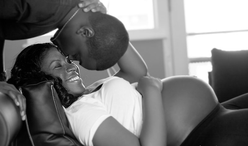 black pregnant woman and black man