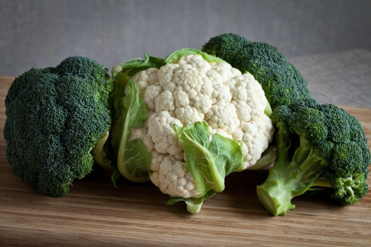 Broccoli and Cauliflower