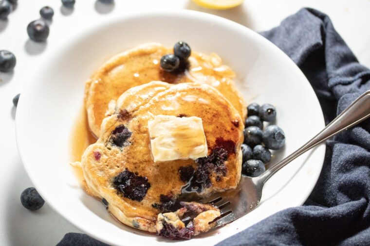 Blueberry pancakes