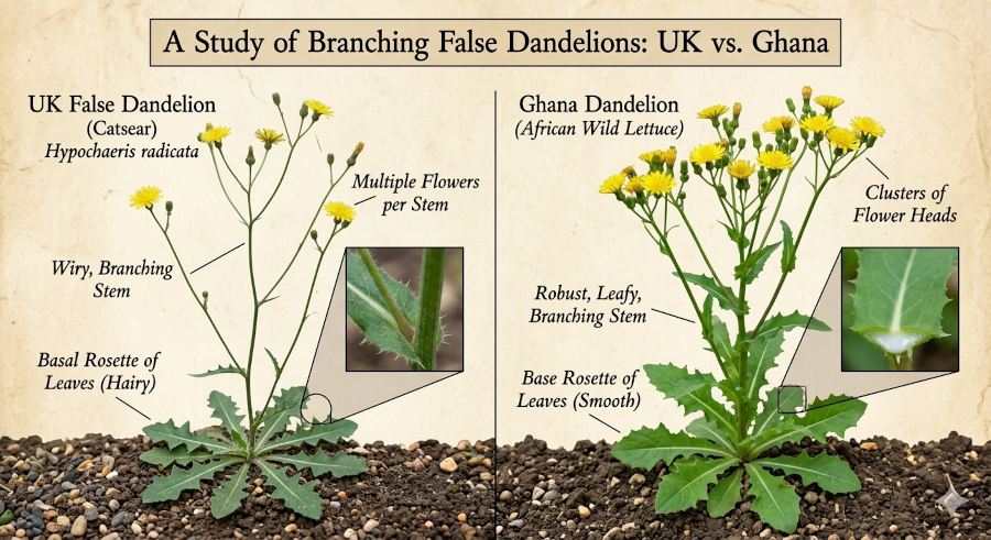 African Dandelion vs European Dandelion vs False Dandelion: How to Tell ...